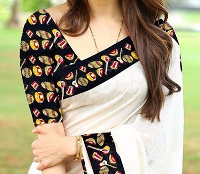 Cotton Printed Blouse Design for Daily Wear