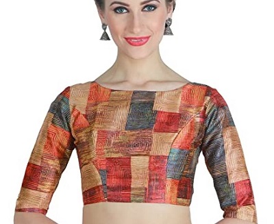 Multicolored Saree Blouse Pattern