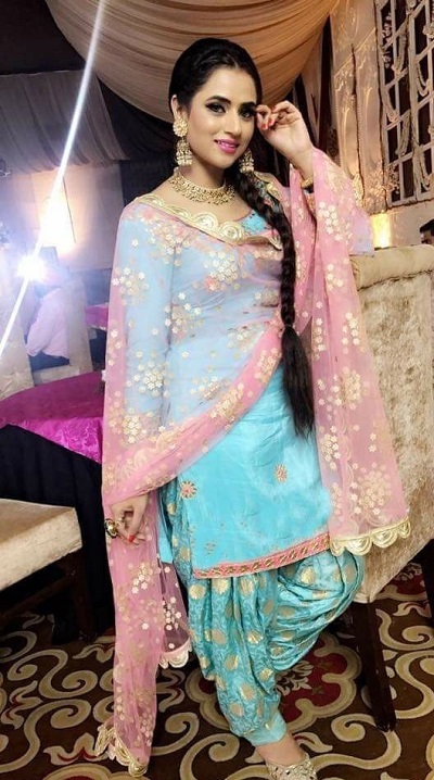 Simple Punjabi Teri Suit With Net Heavy Dupatta