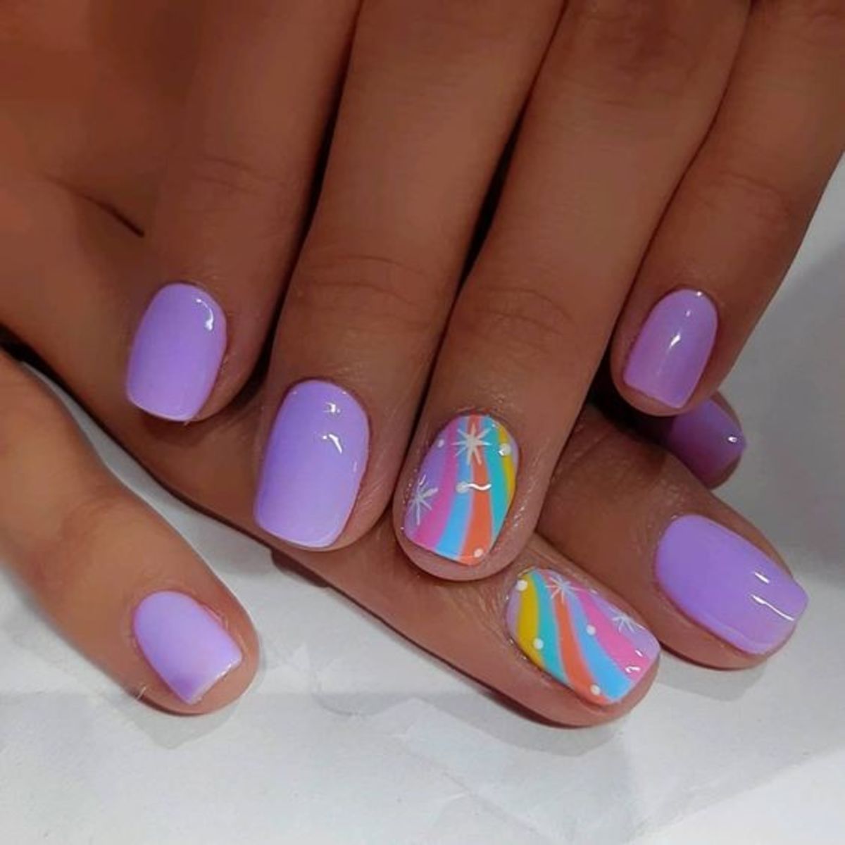 Light Purple Nail Designs