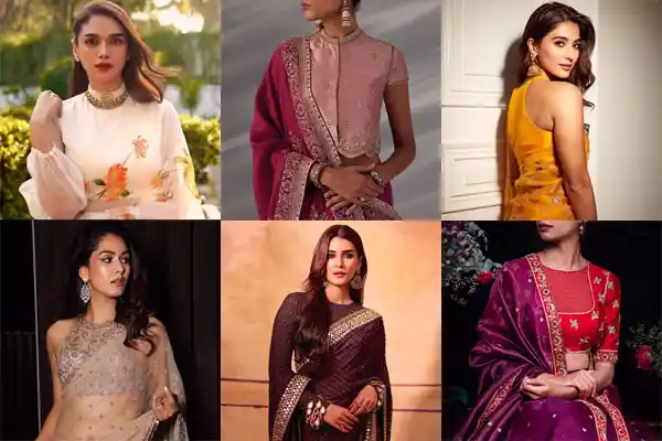 15+ Trendy High Neck Blouse Designs to Elevate Your Saree Glam (2023)