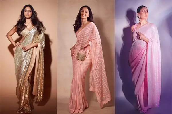Rock Your Christmas Look with Celebrity-Approved Sequin Sarees for Instant Glam